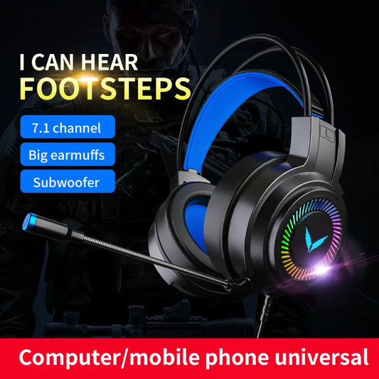 Auriculares Gamer G58/G60 7.1 con Micrófono y Luz LED