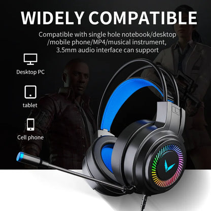 Auriculares Gamer G58/G60 7.1 con Micrófono y Luz LED