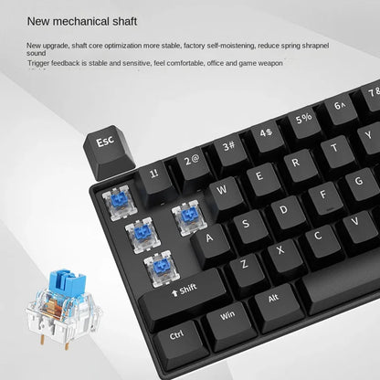 Teclado Gamer 60% Mini Blanco – Ergonómico y Semi-Mecánico