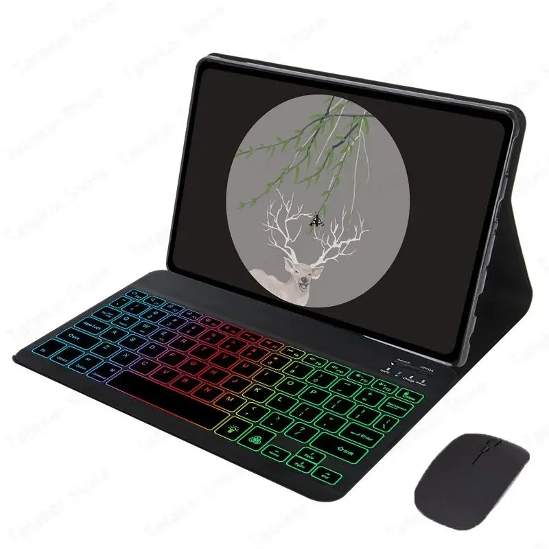 Funda Teclado Huawei MatePad SE 11" 2024 con Retroiluminación Rainbow