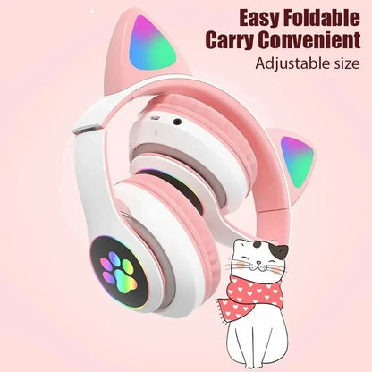Auriculares Gamer Inalámbricos Bluetooth con Luz LED y Cancelación de Ruido