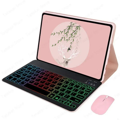 Funda Teclado Huawei MatePad SE 11" 2024 con Retroiluminación Rainbow