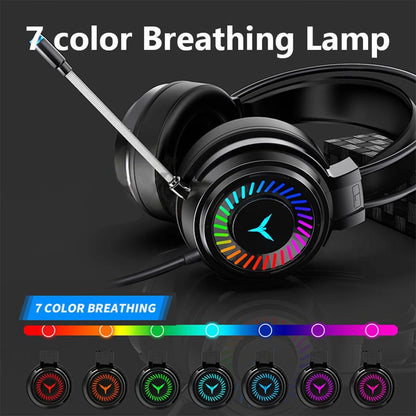 Auriculares Gamer G60 con Micrófono, Sonido 7.1, Luz LED y Cancelación de Ruido