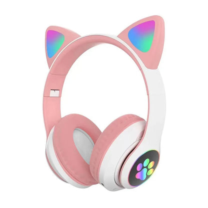 Auriculares Gamer Inalámbricos Bluetooth con Luz LED y Cancelación de Ruido