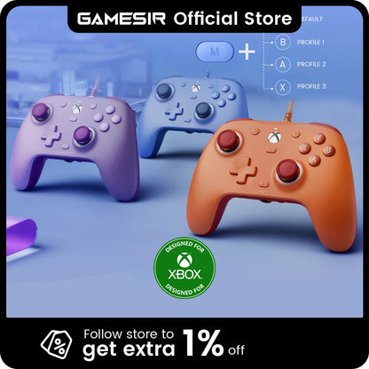 GameSir G7 SE Controlador Xbox con Joysticks Hall y Paneles Intercambiables