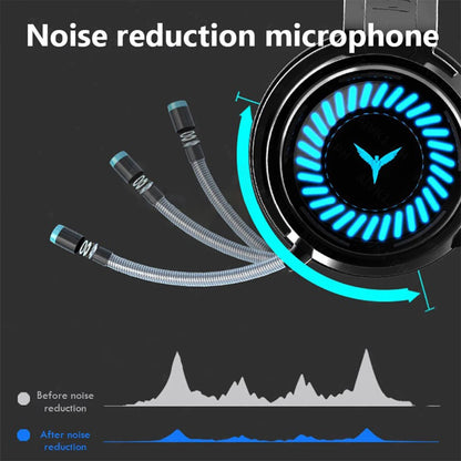 Auriculares Gamer G60 con Micrófono, Sonido 7.1, Luz LED y Cancelación de Ruido