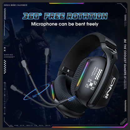 ONIKUMA GT808 Auriculares Gaming RGB Inalámbricos y Cableados