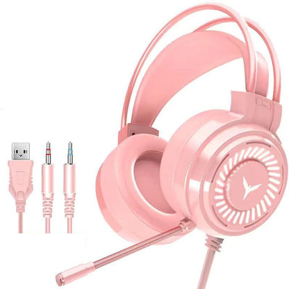 Auriculares Gamer G60 con Micrófono, Sonido 7.1, Luz LED y Cancelación de Ruido
