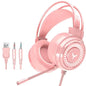 Auriculares Gamer G60 con Micrófono, Sonido 7.1, Luz LED y Cancelación de Ruido