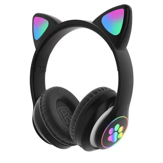 Auriculares Gamer Inalámbricos Bluetooth con Luz LED y Cancelación de Ruido