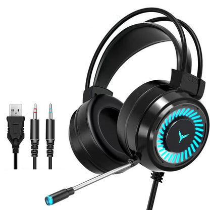 Auriculares Gamer G60 con Micrófono, Sonido 7.1, Luz LED y Cancelación de Ruido