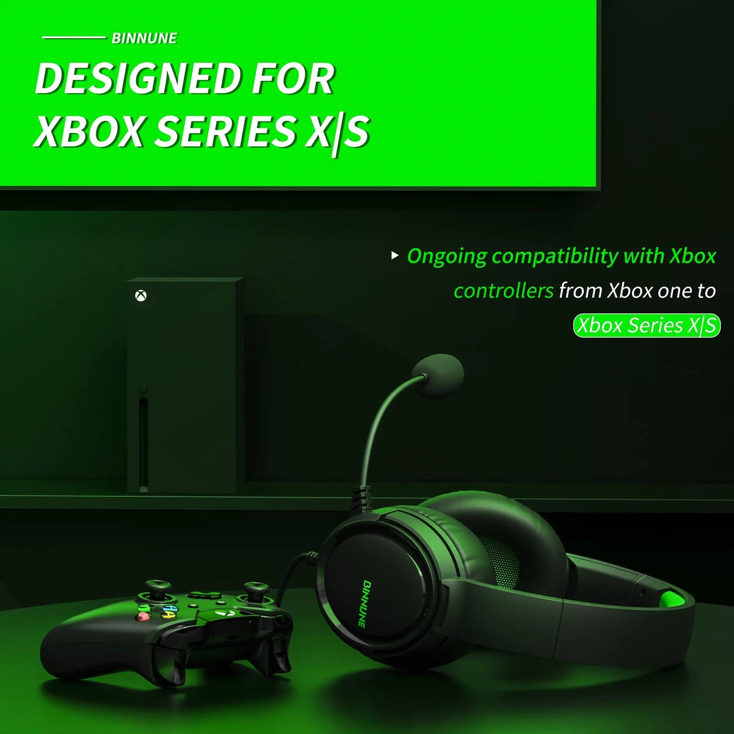 Auriculares Gamer BINNUNE con Micrófono – Xbox, PS4/PS5, PC y Switch