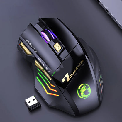 Mouse Gamer Inalámbrico 7 Botones RGB
